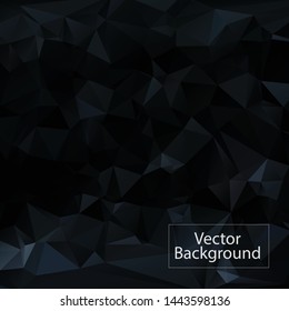Dark polygonal mosaic background vector