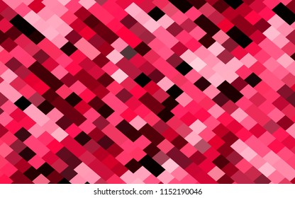 Dark  poster pixel grid. Banner mosaic red and black squares. Abstract halftone effect. Vintage grunge texture. Red, vector eps10 illustration.