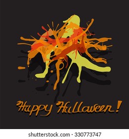 Dark posters or banners - Happy Halloween 