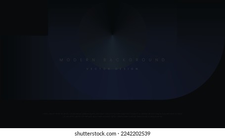 Fondo oscuro y premium con formas geométricas abstractas y modernas. Fondo moderno exclusivo para portada, afiche, pancarta, tapiz y diseño futurista. Ilustración vectorial