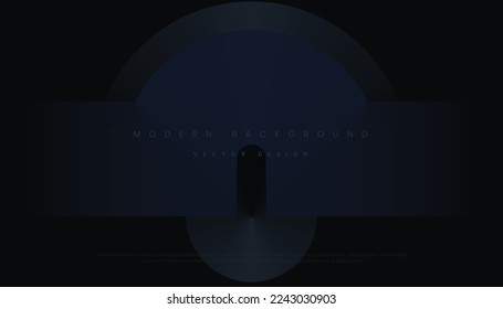 Dark Premium Background with Abstract Modern Geometric Shapes. Modern Exclusive Background for Cover, Poster, Banner, Wallpaper and Futuristic Design. Vector Illustration