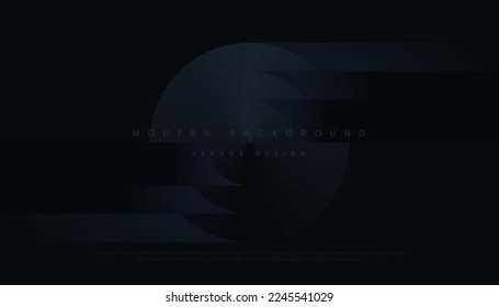 Dark Premium Background with Modern Geometric Shapes. Abstract Exclusive Background for Cover, Poster, Banner, Wallpaper and Futuristic Design. Vector Illustration