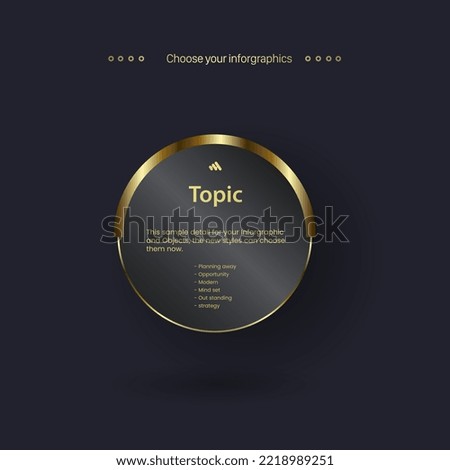 Dark Premium buttons design in illustrations, and Exclusive black labels with golden crown and on a black background, Vector illustration