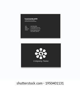 Dark professional business cards designed templates