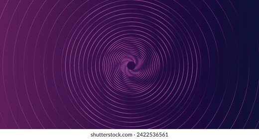 Dark purple abstract background with glowing geometric lines. Geometric stripe line art design. Modern shiny gradient lines pattern. Futuristic technology concept. 