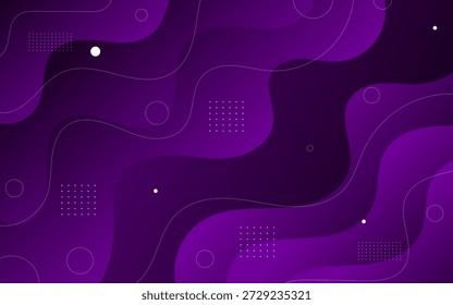 Dark purple abstract background with smooth pattern and depth.