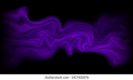 Dark purple abstract fluid flow gradient with geometric lines. Waves motion background design. Modern violet color. Vector illustration. - Vector 