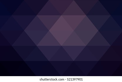 Dark purple abstract mosaic background. Geometric illustration in Origami style with gradient.  The completely new template can be used for your brand book.