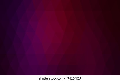 Dark purple abstract mosaic pattern. Triangular geometric sample with gradient.  Triangular pattern for your business design.