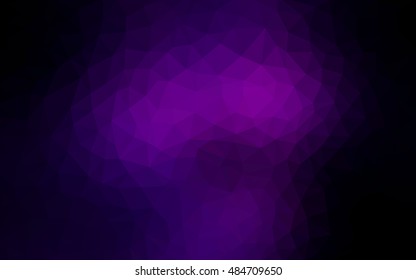 Dark purple abstract mosaic template. Shining colored illustration in a brand-new style. Brand-new style for your business design.