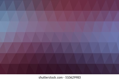 Dark purple abstract mosaic template. Geometric illustration in Origami style with gradient.  Brand-new design for your business.