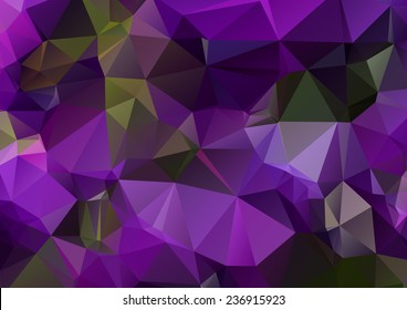 Dark purple abstract polygonal background