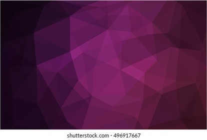 Dark purple abstract polygonal template. A sample with polygonal shapes. The elegant pattern can be used as part of a brand book.