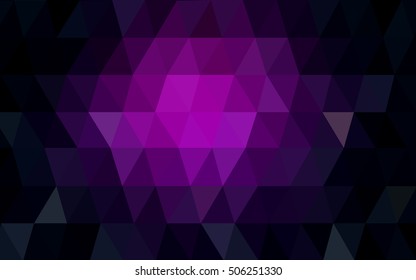 Dark purple abstract polygonal template. A sample with polygonal shapes. The template can be used as a background for cell phones.