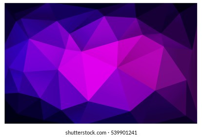 Dark Purple abstract textured polygonal background. Vector blurry triangle design. Pattern can be used for background.