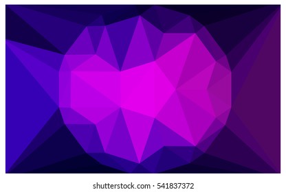 Dark Purple abstract textured polygonal background. Vector blurry triangle design. Pattern can be used for background.