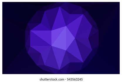 Dark Purple abstract textured polygonal background. Vector blurry triangle design. Pattern can be used for background.