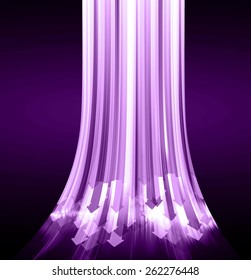Dark purple arrow Light Abstract Technology background for computer graphic website internet. circuit