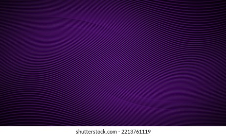 Dark purple background. Abstract line curve design. Vector illustration. Eps10 
