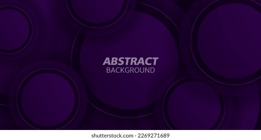 dark purple background with gradient color and dynamic shadow on background.modern background circle overlap layerred for graphic design. Eps10 vector