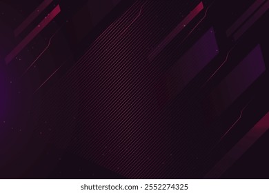 plano de fundo roxo escuro com espaço de cópia de efeito de iluminação para texto. Estilo de design de luxo. Design de prêmio de modelo. Ilustração vetorial