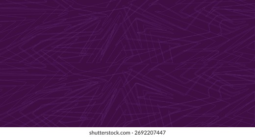 A dark purple background with a pattern of intersecting lines, creating a textured, abstract design.