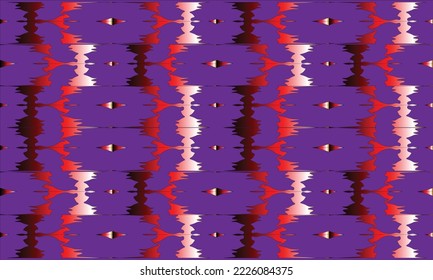 dark purple background with red, white, black abstract pattern