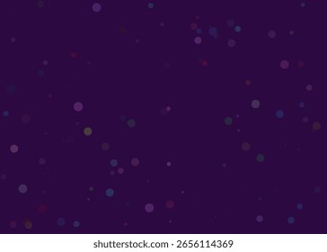 Um fundo roxo escuro com uma dispersão de pequenos pontos, luminosos, roxos claros, criando um efeito estrelado ou bokeh.