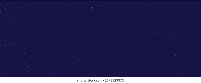 Dark purple background with a starry texture. The background features a deep purple color with scattered specks resembling stars. Speckled wall texture background. Purple background vector.