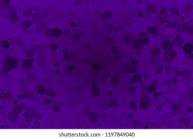 Dark purple background with translucent circles, bubbles of different shades. Scalable vector graphics