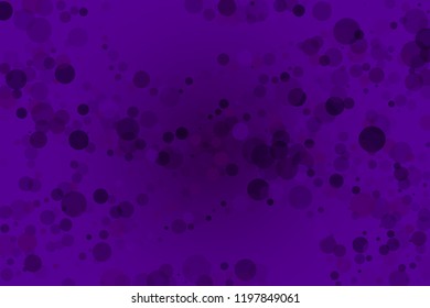Dark purple background with translucent circles, bubbles of different shades. Scalable vector graphics
