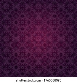 Dark purple background in vintage style wallpaper texture. Elegant template for your design. Vector background image.