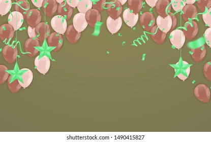 Dark purple balloons with white balloons on a beautiful purple backdrop.