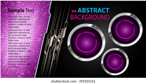 dark purple black Light Abstract Technology background computer graphic website internet and business. vector illustration. text box. Brochure. card. banner flyer magazine. Design label. www.