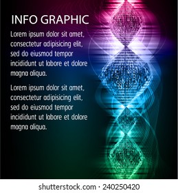Dark purple blue green color Light Abstract Technology background for computer graphic website internet and business. text box. Brochure. card. sound wave.