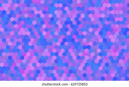 Dark purple, blue, pink vector low poly background. A sample with a polygonal design. Low poly illustration, low polygonal background.