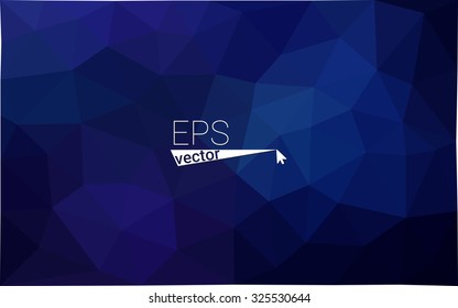 Dark purple Blue Polygonal Mosaic Background, Vector illustration, Creative Business Design Templates