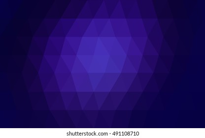 Dark purple blurry triangle background. A sample with polygonal shapes. The textured pattern can be used for background.