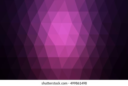 Dark purple blurry triangle template. Shining colored illustration in a brand-new style. Brand-new design for your business.
