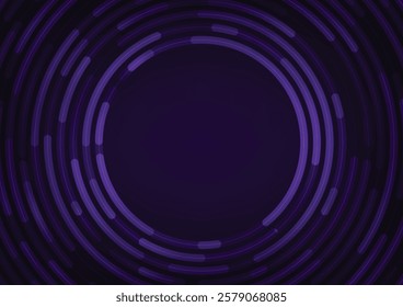 Dark purple circle art len background. vector illustration 