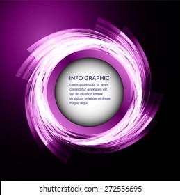 Dark purple circle Light Abstract Technology background for computer graphic website internet business. text box. Brochure. wave. brochure flyer magazine cover. Card Design Template. banner label.