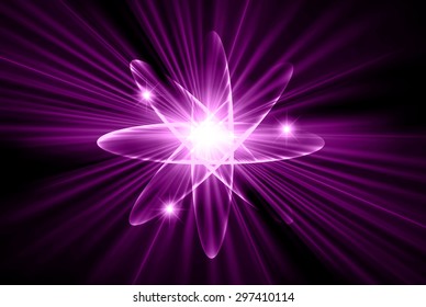 Dark purple color Light Abstract Technology background for computer graphic website internet.circuit. vector illustration.Nuclear,proton,neutron,nucleus. atom. molecular.Spark ray beam aura