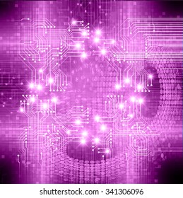 dark purple color Light Abstract Technology background for computer graphic website internet and business. circuit. illustration. digital. infographics. binary code background. www. vector.one. zero.