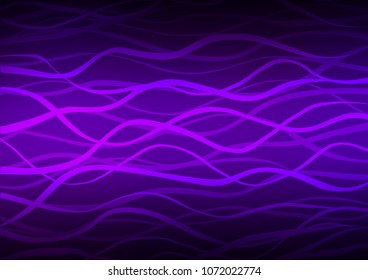 Dark Purple curved line vector doodle  template. Blurred decorative design in Indian style with Zen tangles. Brand-new design for your business.