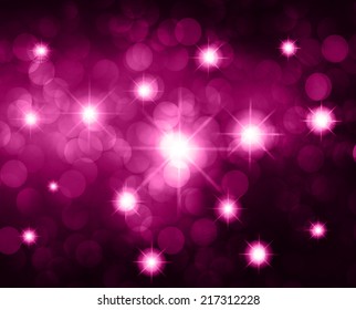 Dark Purple Defocused Light, Flickering Lights, Vector abstract festive background with bokeh defocused lights. star.