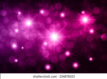 Dark purple Defocused Light, Flickering Lights, Vector abstract festive background with bokeh defocused lights. 
