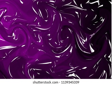 Dark Purple digital marbling. Elegant marbled vector background. Liquid paint marbling backdrop. Cool color palette mesh background. Pale marbling texture. Marbled abstract surface design