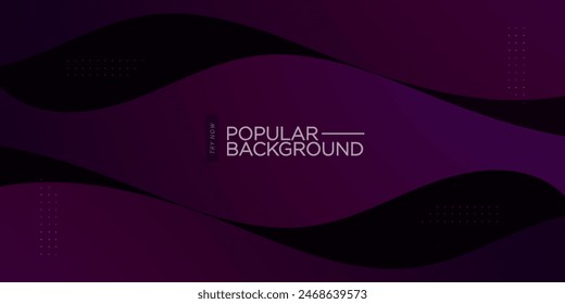 Fondo abstracto dinámico púrpura oscuro con sombra, forma de onda y diseño simple. Gradiente premium creativo. Diseño inteligente cubierta 3d de diseño empresarial. Vector Eps10