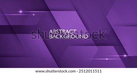 Dark purple dynamic gradient abstract 3D background with shadow and light. Hexagonal pattern overlay shapes. Cool design. Eps10 vector