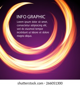 Dark purple fire circle Light Abstract Technology background for computer graphic website internet business. text box. Brochure. card. banner. label.